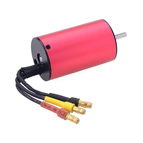 KingVal KingVal Replacement 2845 5900KV Waterproof Brushless Motor Shaft 3.175mm with 45A Brushless ESC Compatible with 1/14 RC Car