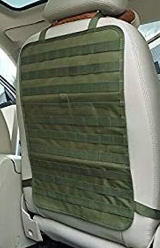HWZ HWZ Car Seat Back Organizer, Tactical MOLLE Vehicle Panel Car Seat Cover Protector Universal Fit (Black) (Green)