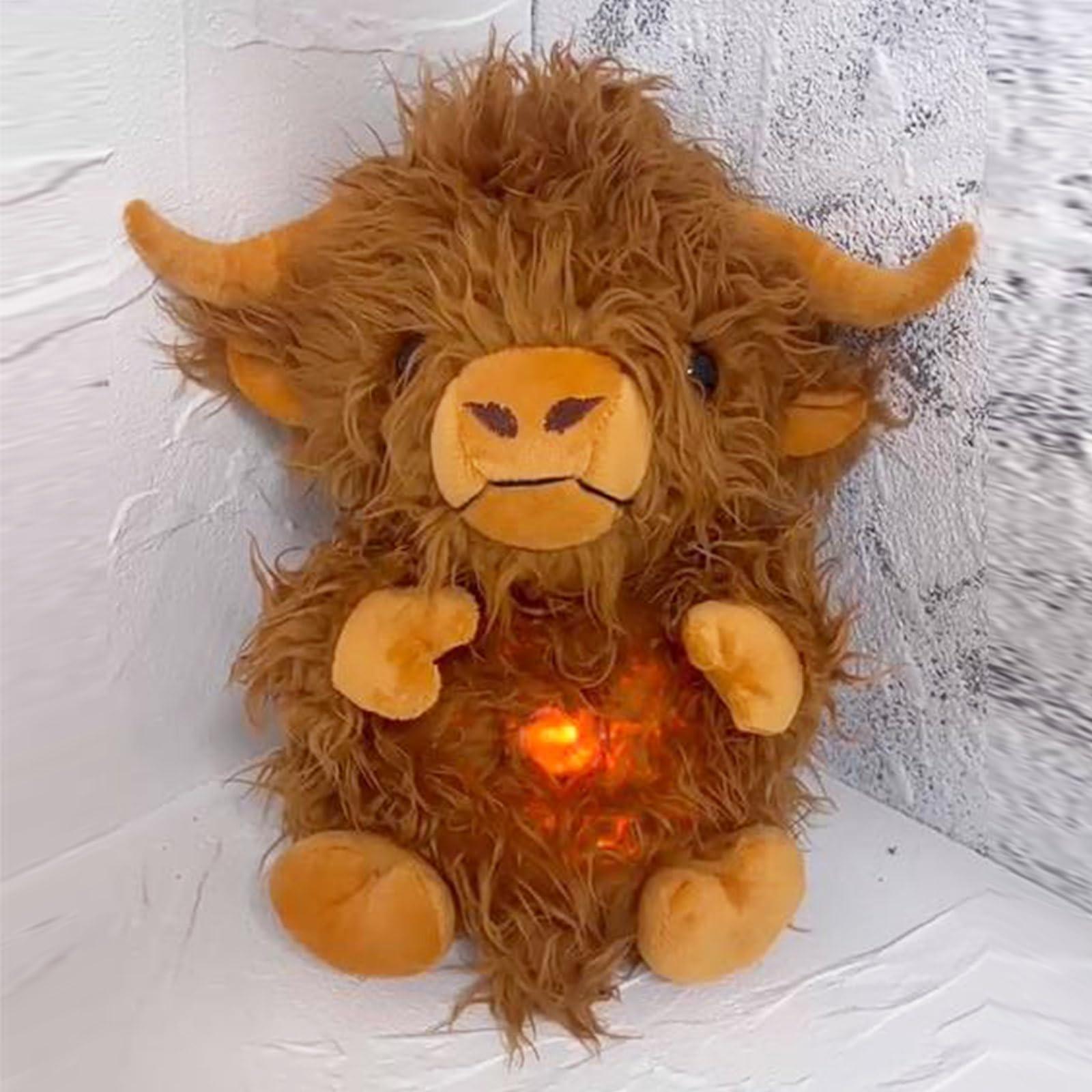 Lucakuins Baby Sound Machine Breathing Otter Sleep Buddy Plush Otter Portable Baby Soothers with Sensory Details Music Lights & Rhythmic Breathing Motion