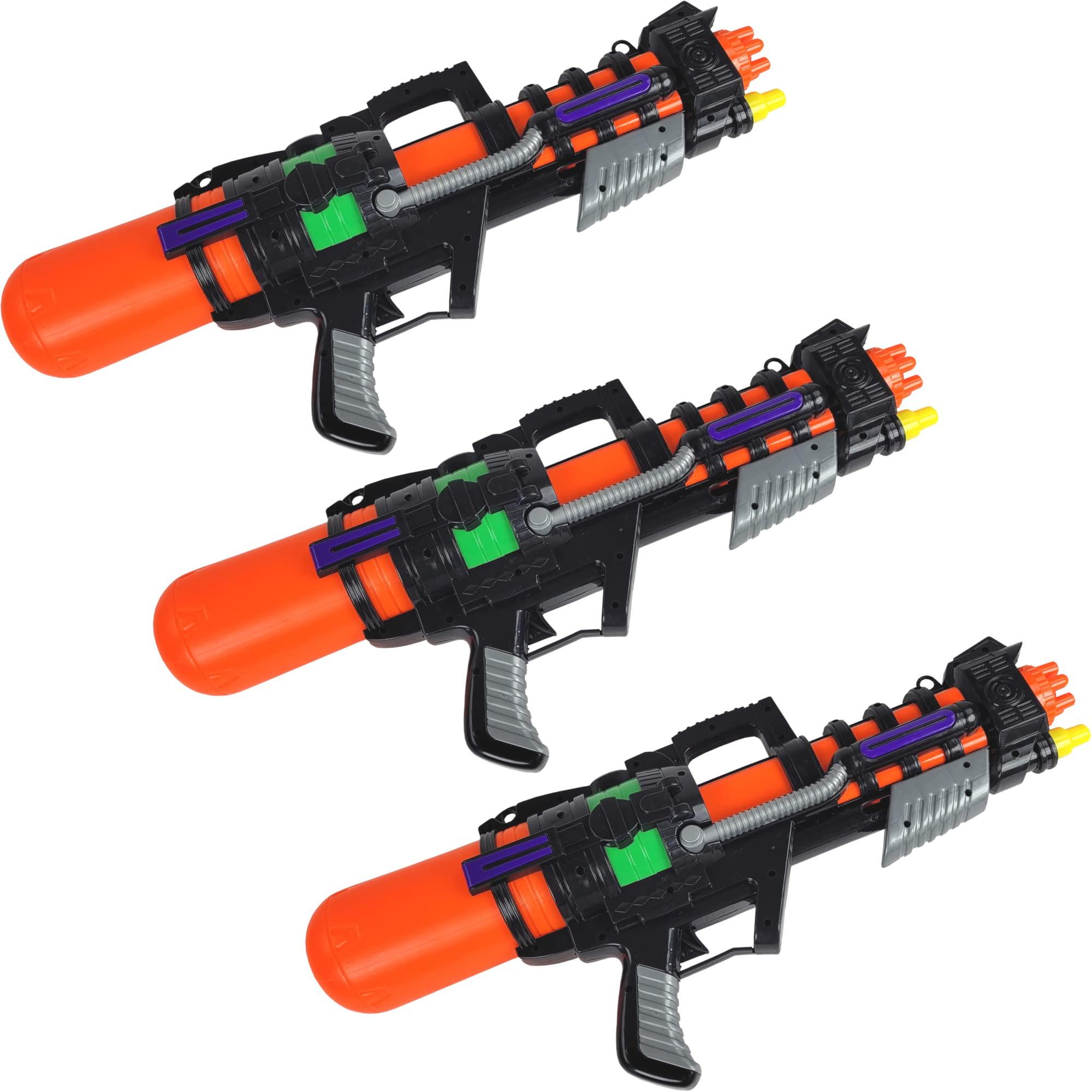 Zillywood 3 Pack 22\" Large Water Guns for Kids, High Capacity Super Squirt Gun Water Soaker Blaster - Big Size Long Shooting Range Water Gun for Boys Girls and Adults Outdoor Summer Water Toys (3 Pack)
