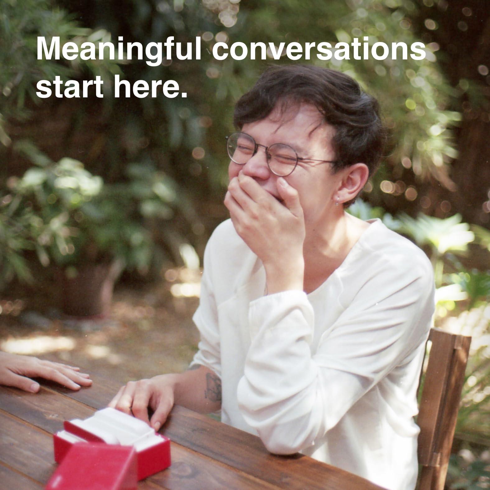 WE'RE NOT REALLY STRANGERS WE\'RE NOT REALLY STRANGERS Card Game - 150 Conversation Cards for Adults, Teens, Couples, & Strangers - Fun Family Party & Icebreaker for Game Night or Date Night, Ages 15+, 2-6 Players