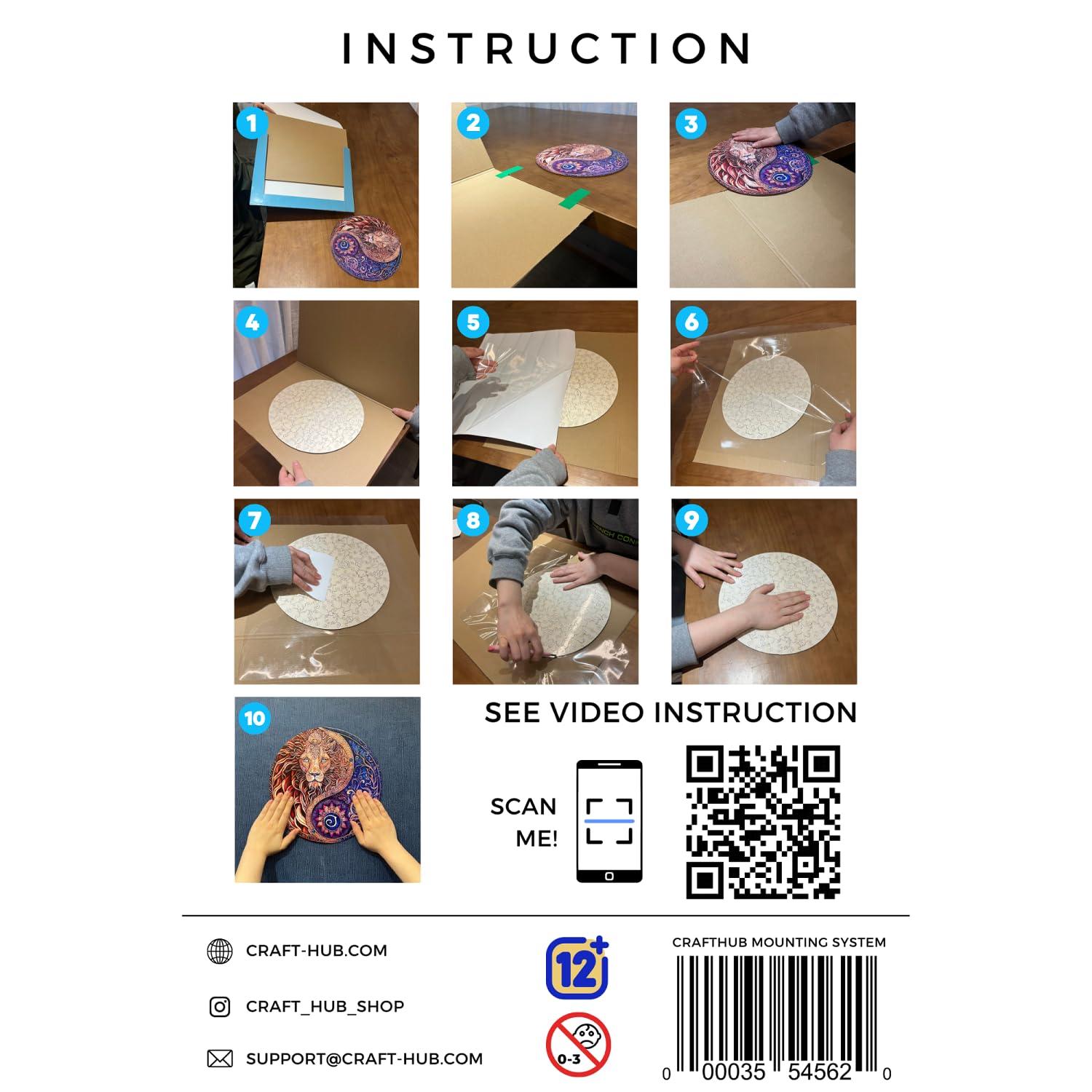 CRAFTHUB CRAFTHUB Cocker Spaniel Wooden Jigsaw Puzzle and Mounting Kit for Adults and Kids, A3 Size