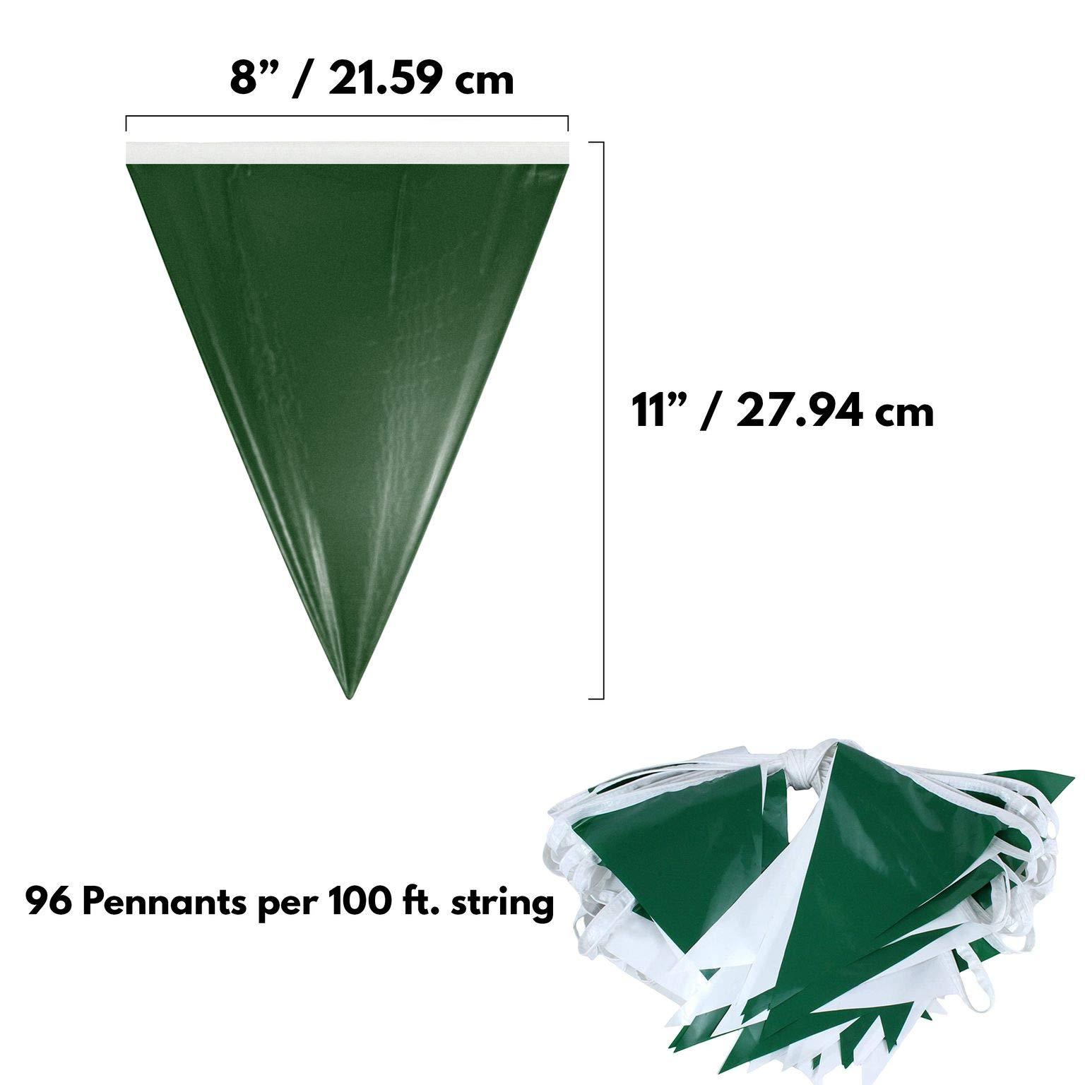 Water Gear Water Gear Backstroke Flags - Meets All Regulations - Heavy-Duty Vinyl - Great for Swimmers and Divers - Competitive Swim Gear - Green/White