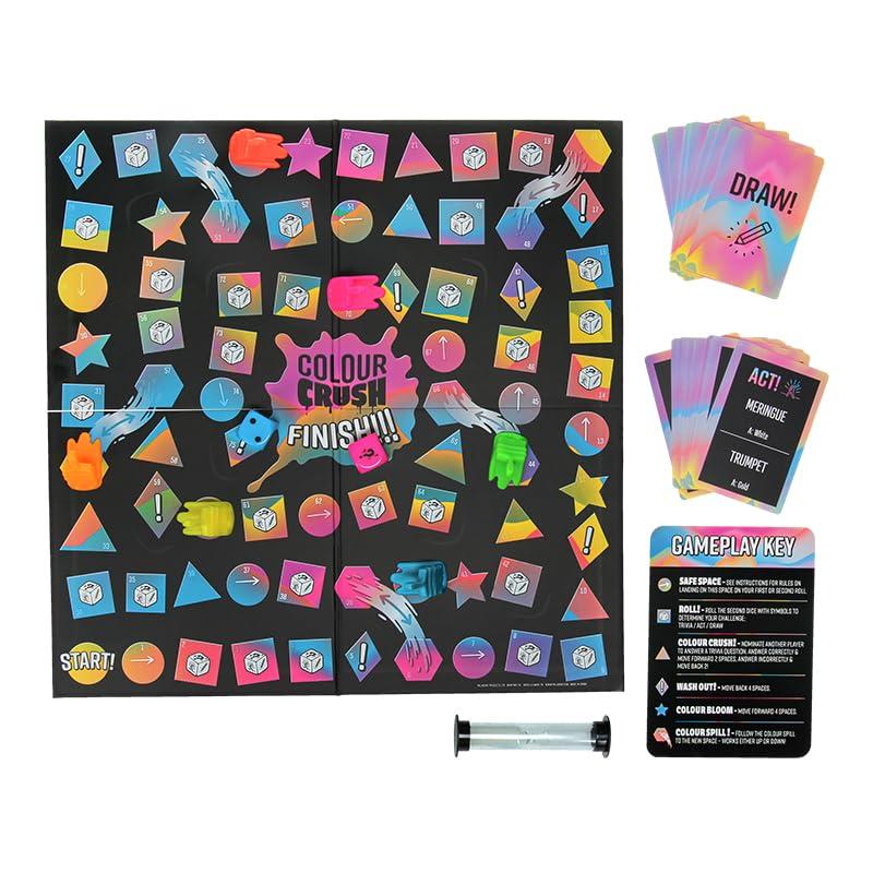 Paladone Paladone Color Crush, The Exciting Board Game of Artsy Challenges - Charades Meets Drawing Acting & Guessing