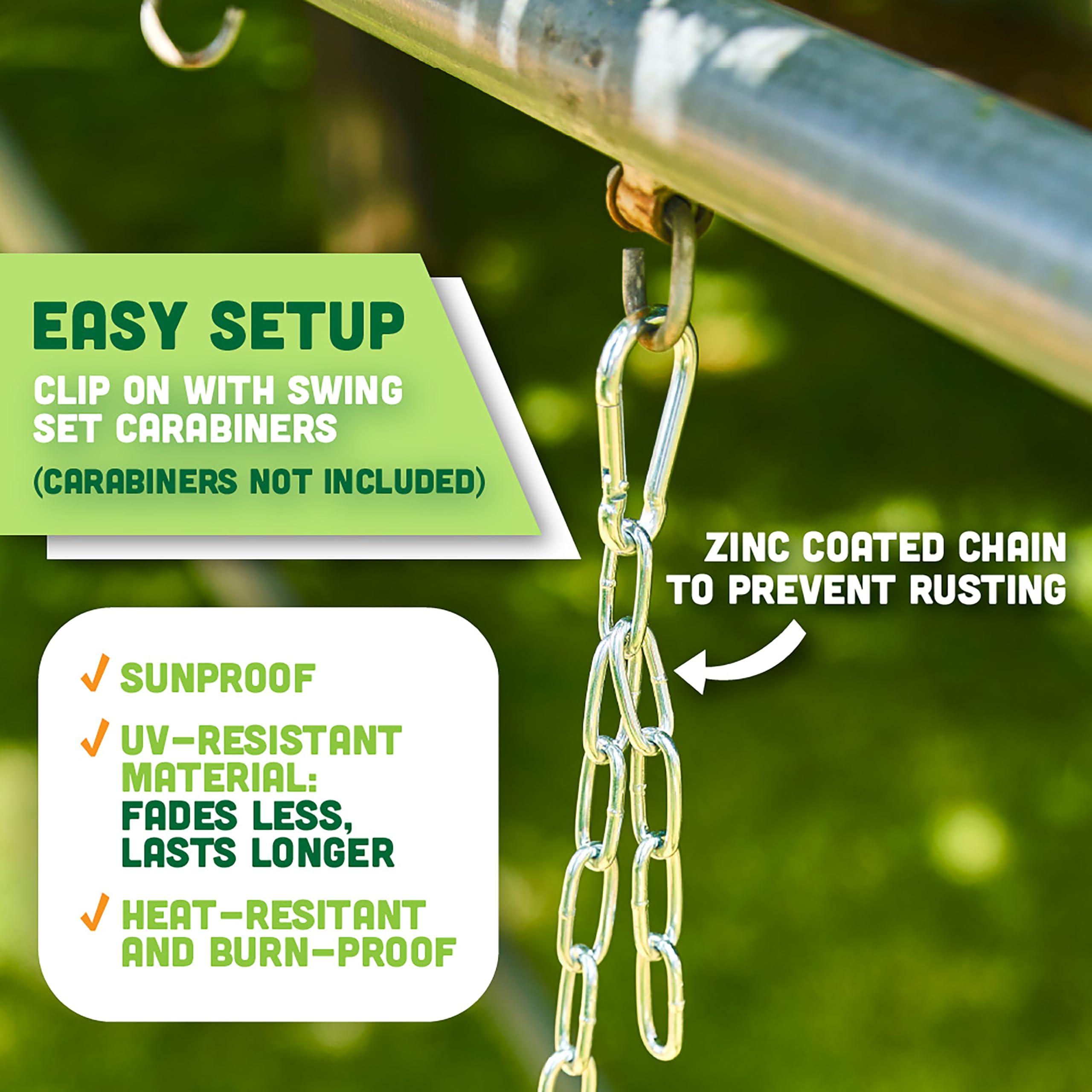 Squirrel Products Deluxe High Back Full Bucket Toddler Swing with Exclusive Chain & Triangle Dip Pinch Protection - Green - Squirrel Products