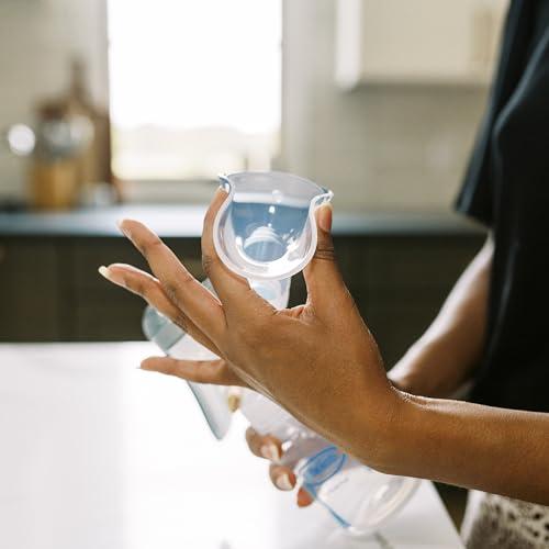 Dr. Brown\'s Dr. Brown's 100% Silicone One-Piece Breast Pump,Hands-Free Breast Milk Collector with Anti-Colic Options+ Baby Bottle (4 oz/120 mL),Level 1 Nipple,Travel Lid and Travel Bag