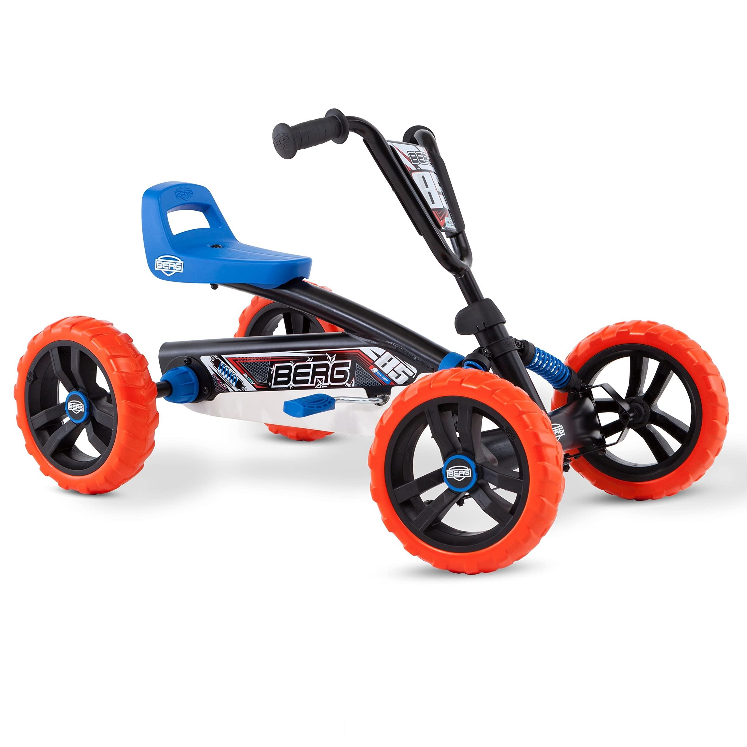 BERG BERG Pedal Kart Buzzy Nitro with Soundbox | Pedal Go Kart, Kids Ride On Toys | Pedal Cars for Kids 2-5 | Outdoor Toys Go Cart for Boys & Girls | Safe 4-Wheel Stability, EVA Tires