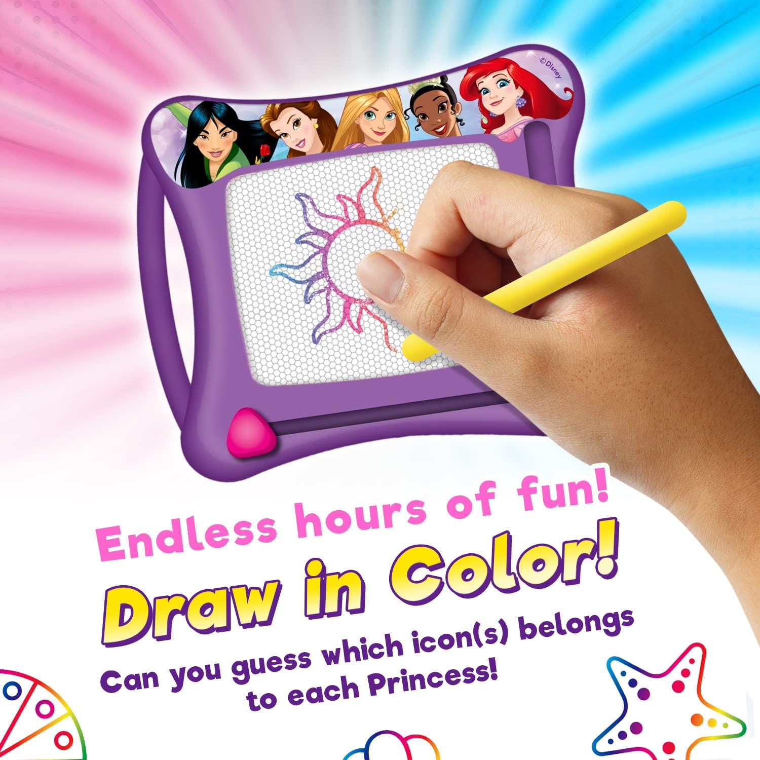 JA-RU JA-RU Disney Princess Magic Draw-Magnetic Drawing Pad (1 Pack). Drawing Kids Board Car Trip Toys | Mess-Free Small Kids Write Board | Creative Activities and Travel Entertainment.B-6906-1s