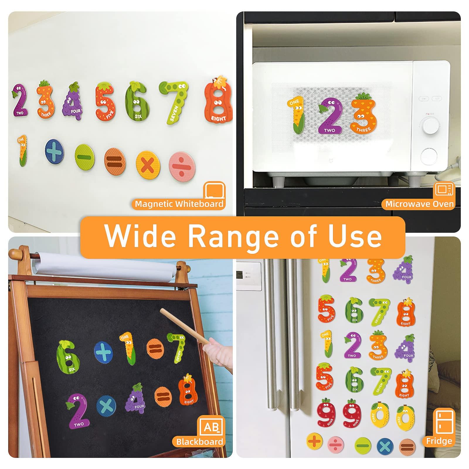 MiDeer Mideer Magnetic Letters Numbers, Preschool Learning & Educational Toys for 3 Year Old, Jumbo Fridge Alphabet Magnets for Kids, ABC Magnets Refrigerator Magnets Toys for Toddlers