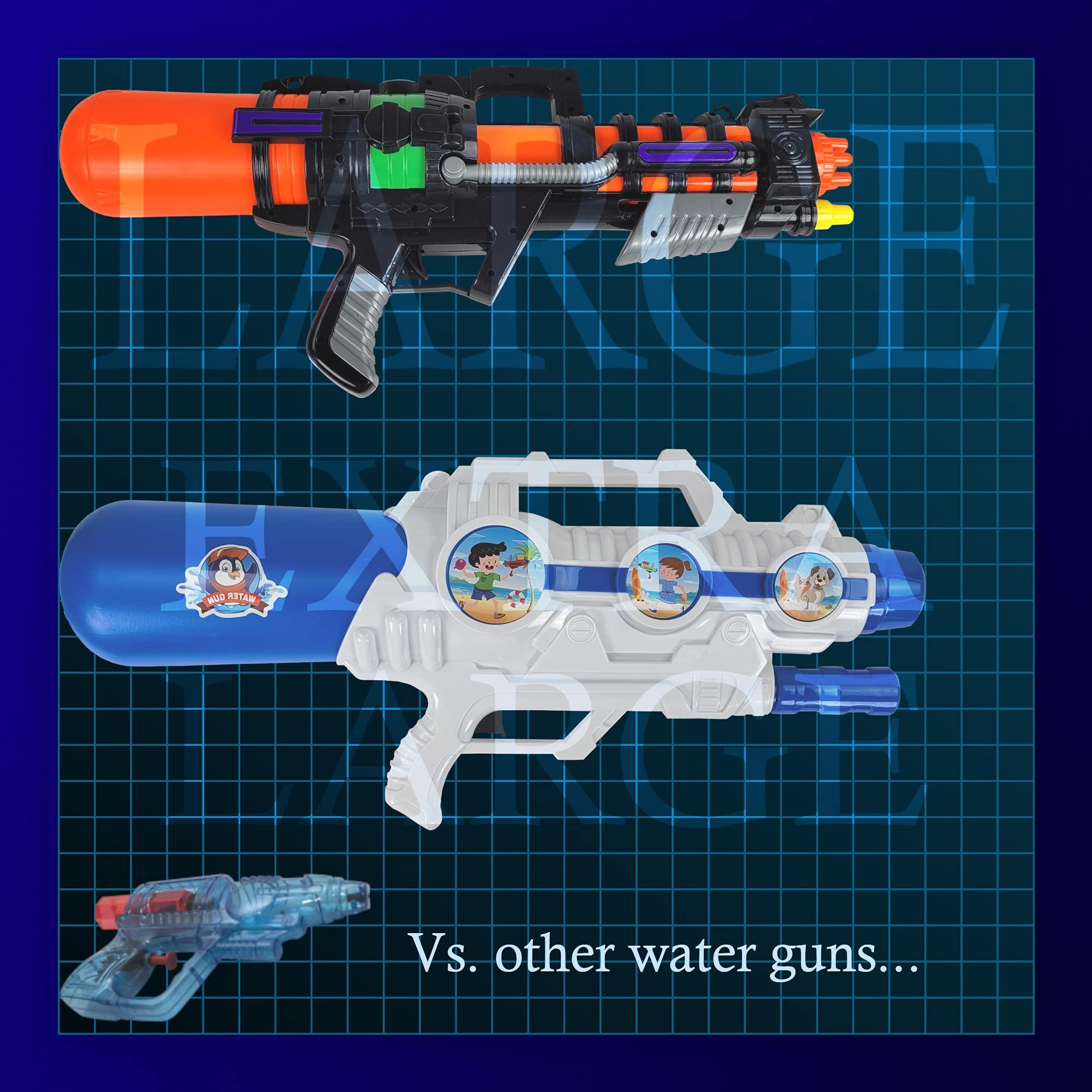 Zillywood 3 Pack 22\" Large Water Guns for Kids, High Capacity Super Squirt Gun Water Soaker Blaster - Big Size Long Shooting Range Water Gun for Boys Girls and Adults Outdoor Summer Water Toys (3 Pack)