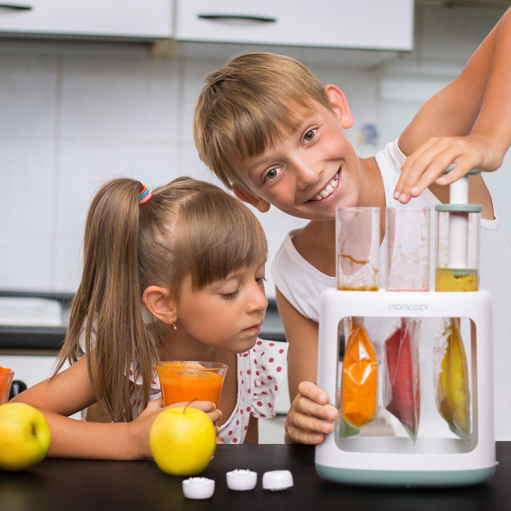 Momcozy Momcozy Reusable Baby Food Pouches for Toddlers,BPA Free Plastic,Food Safe,Freezer Safe,Refillable for Applesauce Yogurt & Puree Squeeze Pouch,10 Packs,5oz