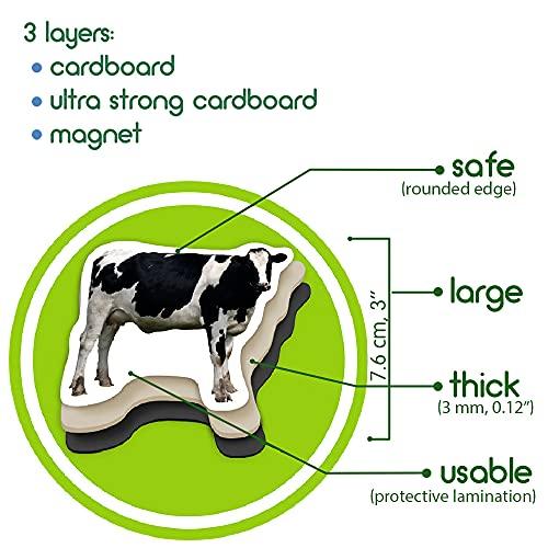 magdum 16 Fridge Magnets for Toddlers Magdum - Farm Photo Kids Magnets for Fridge - Toddler Magnets for Refrigerator - Magnetic Animals - Fridge Magnets for Kids - Animal Magnets - Toddler Fridge Magnets