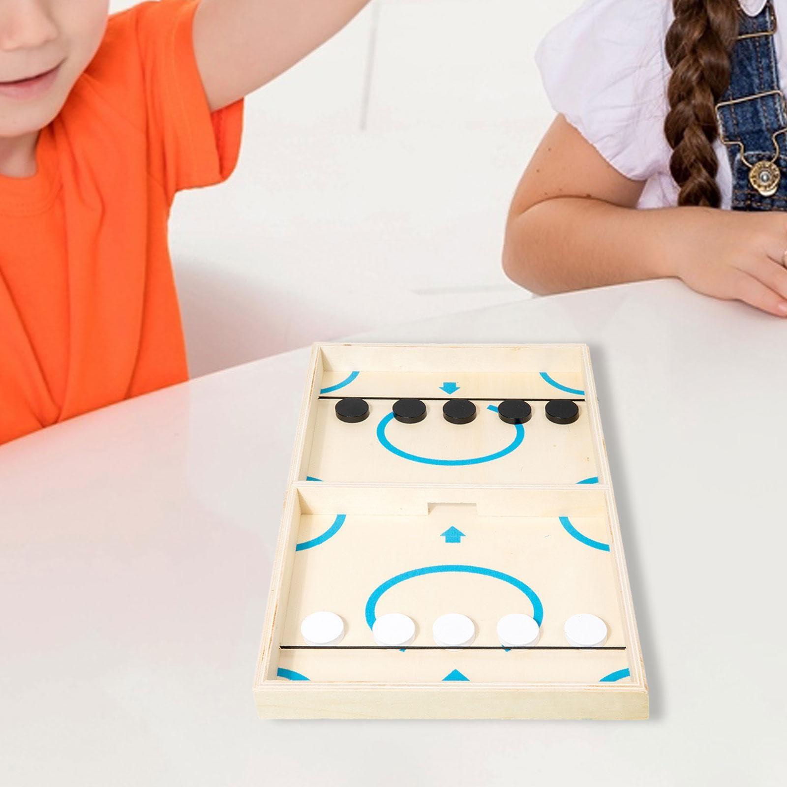 kowaku Table Football Game Wooden Hockey Board Game Outdoor Fast Pace Game for Birthday, Friends Parties