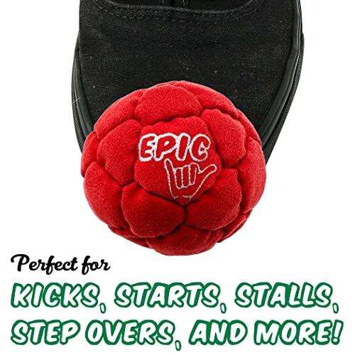 Epic Hacky Saks Epic Hacky Saks Classic Footbag Hacky Sack Balls for Adults and Kids Gray
