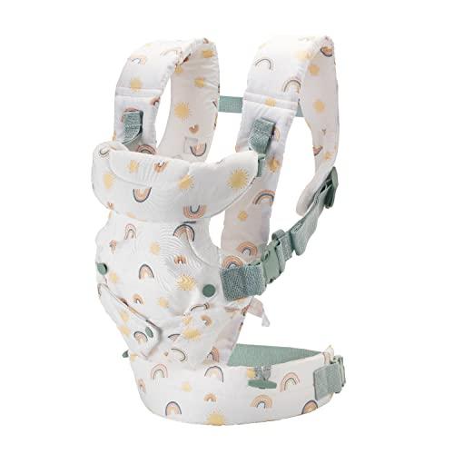 Infantino Infantino Flip Advanced 4-in-1 Carrier - Ergonomic, Convertible, face-in and face-Out Front and Back Carry for Newborns and Older Babies 8-32 lbs, Rainbow