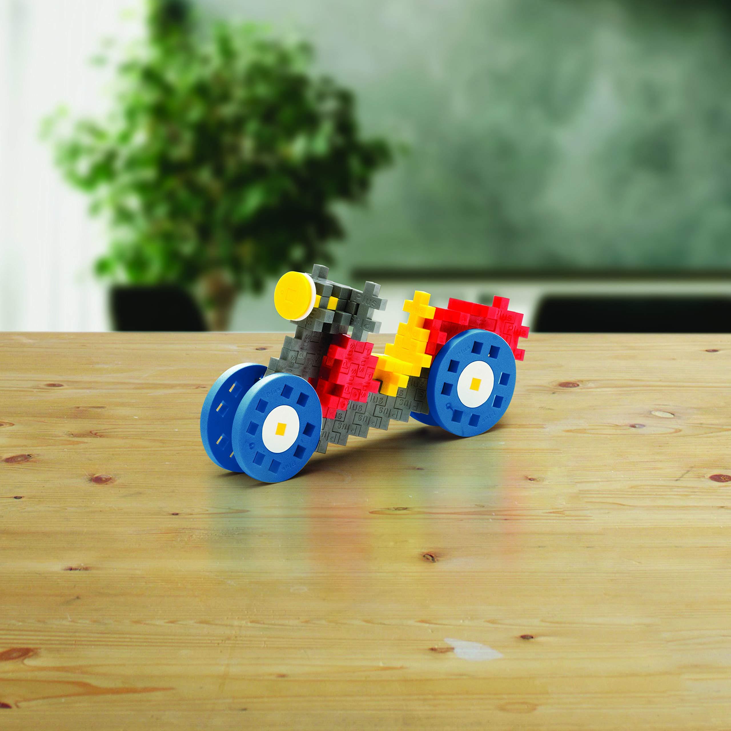 PLUS PLUS Plus-Plus: GO! Vehicles Tub - Educational - 2600pc - Chassis/Wheels, Construction Building STEM Toy Set, Interlocking Mini Puzzle Blocks, Kids Ages 7+