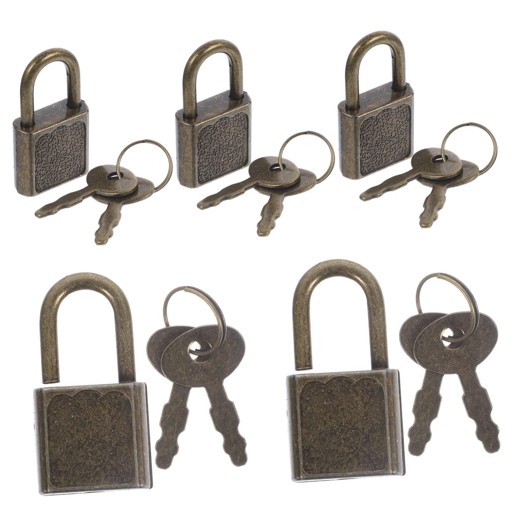 Vaguelly Vaguelly 15 Sets Treasure Chest Lock Padlock with Digital Lock Lockers Key Lock s Locker Lock Combination Lock Padlocks with Keys Combo Lock Bin Kit Door Plastic