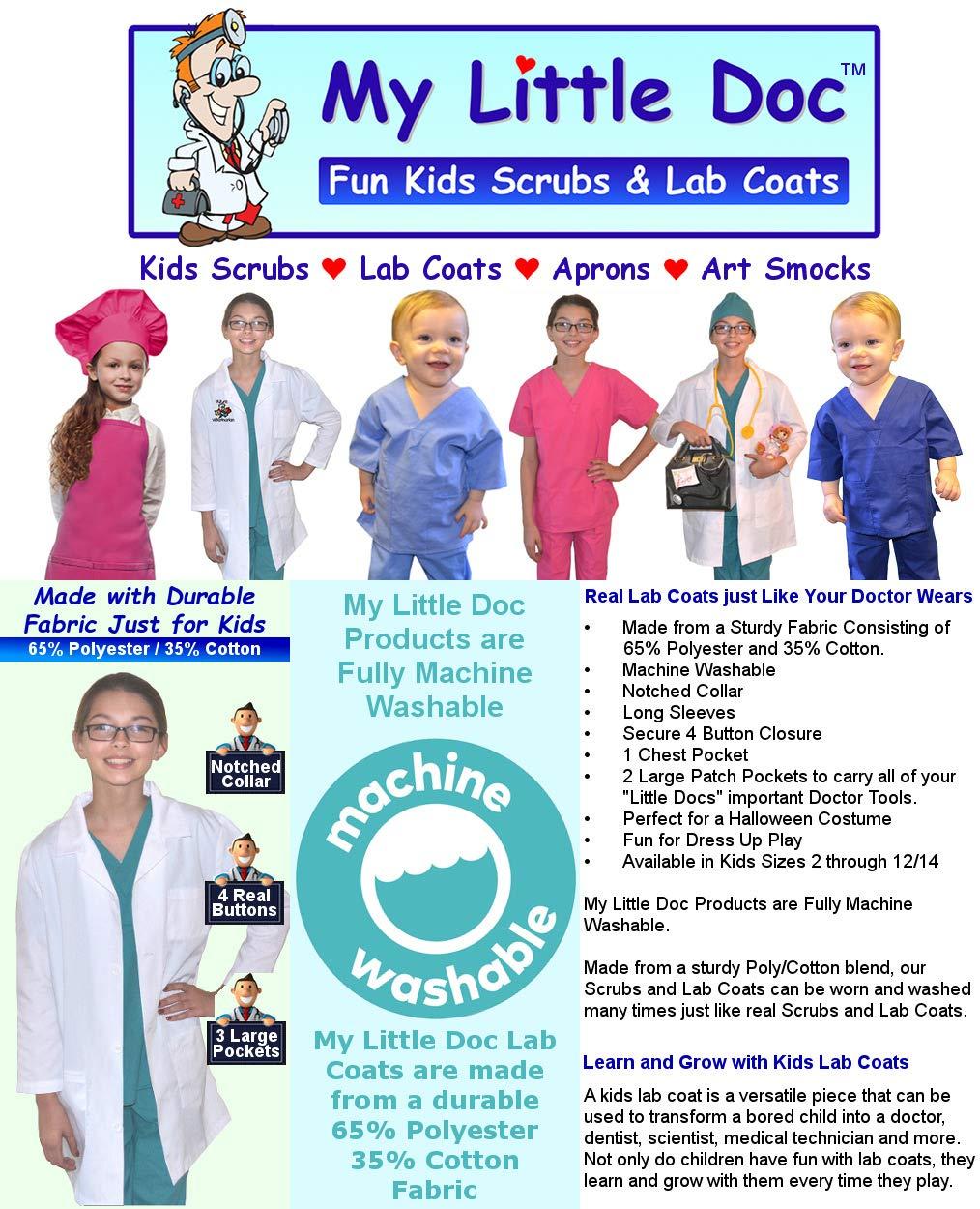 My Little Doc My Little Doc Toddler Lab Coat Costume Size 2 White