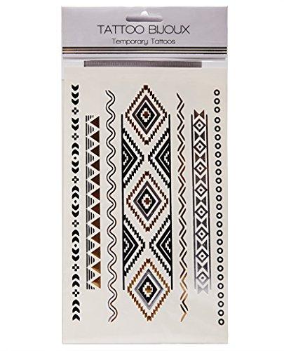 Tattoo Bijoux Tattoo Bijoux Geo Band Metallic Temporary Tattoos
