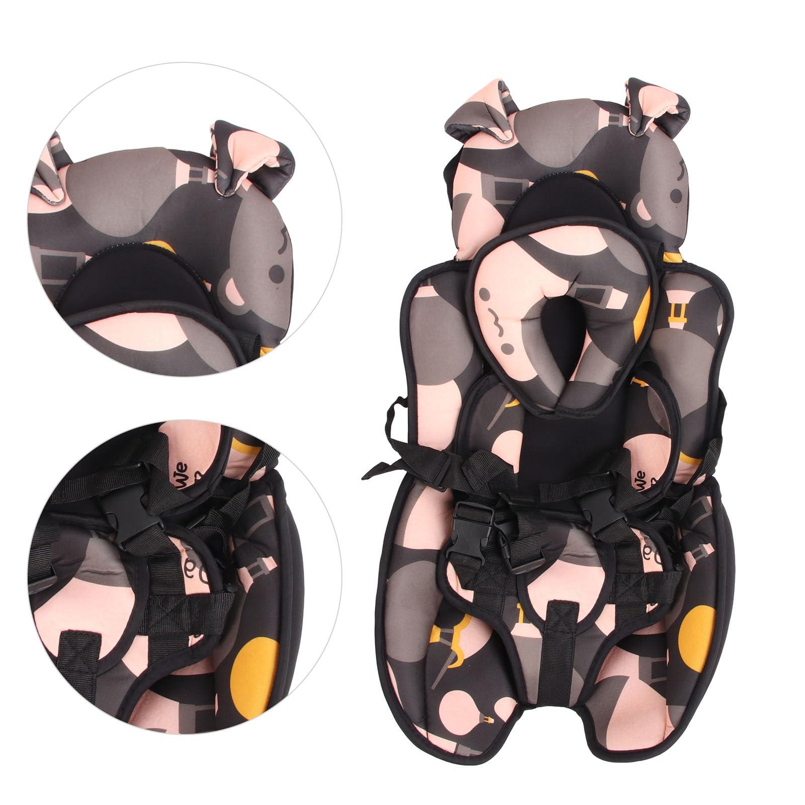 Fockety Infant Car Seat Insert, Baby Car Seat Cushion with Soft Head Neck Support, Adjustable Fixing Stroller Cushion, Toddler Car Seat Insert for Carseats, Strollers, Swings (1)