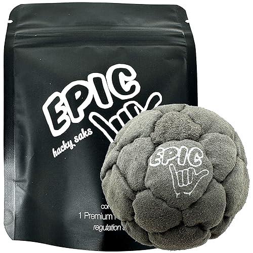 Epic Hacky Saks Epic Hacky Saks Classic Footbag Hacky Sack Balls for Adults and Kids Gray