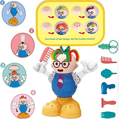 HASAYAQI HASAYAQI Cuts Stylist Hair Salon Tools Playset,Play Dough Sets for Kids Ages 4-8 Pretend Play Toys Sets for Kids Ages 2-4 Gift for Girls and Boys