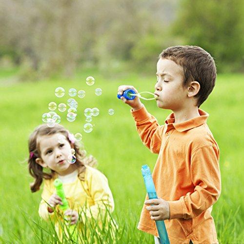 MAPIXO Bubble Wand, 28 Pack 14 Big Bubble Wands Bulk(7 Colors), Non-Toxic Smelless Bubble Toy for Kid Child Birthday Party Favor Wedding Summer Outdoor Pool Activity Bathroom Bath Toys