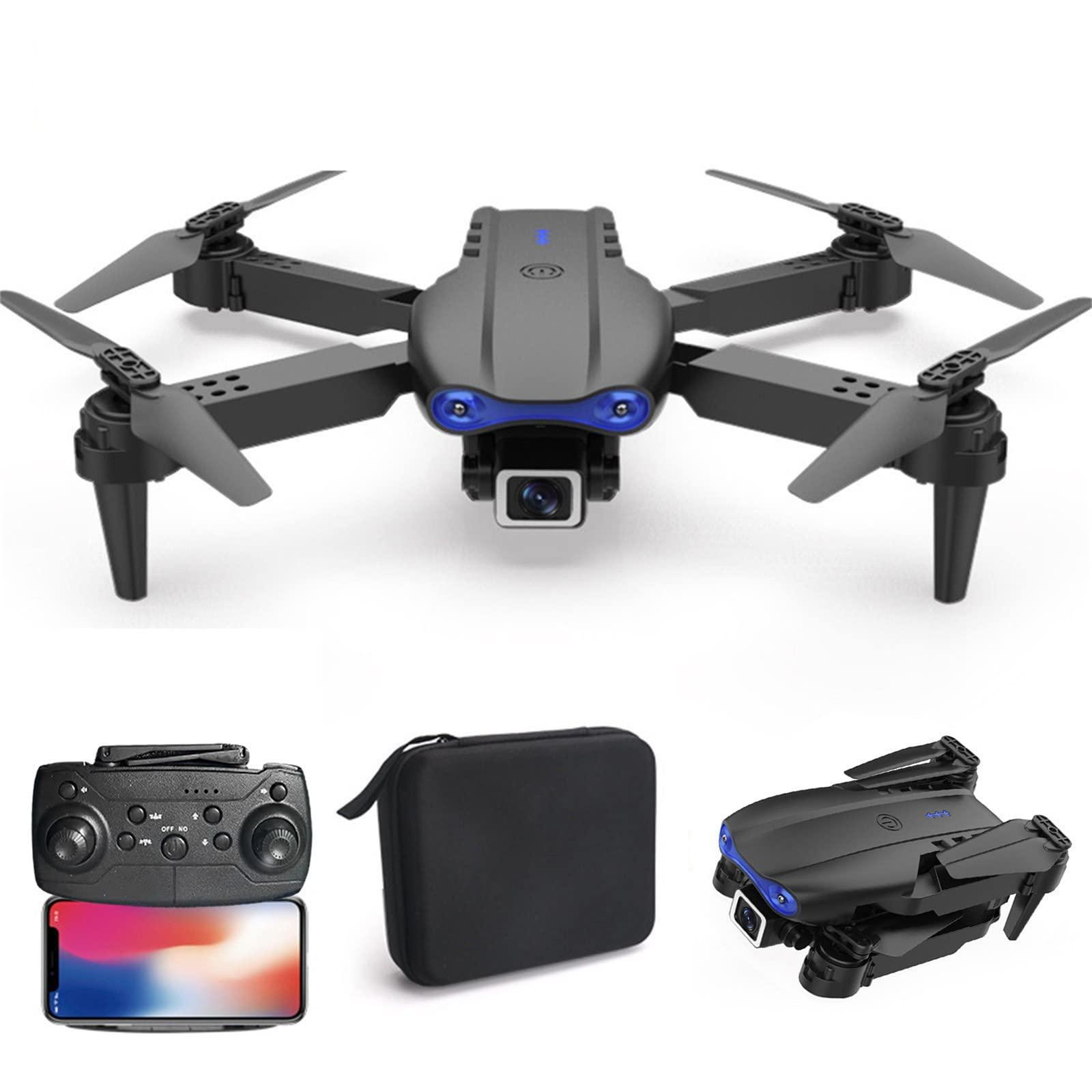 Vifucz Black Mini-Drone Wifi Fpv Smart Rc Uav Foldable Helicopter Foldable One Click Stunt