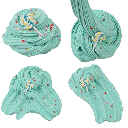 Keemanman Keemanman 9 Pack Butter Slime Kit with Mint Leaf, Watermelon, Peach, Lemon, Unicorn, Coffee, Rainbow and Candy Charms, Scented DIY Slime for Girls and Boys, Stress Relief Toy for Kids Party and Gift
