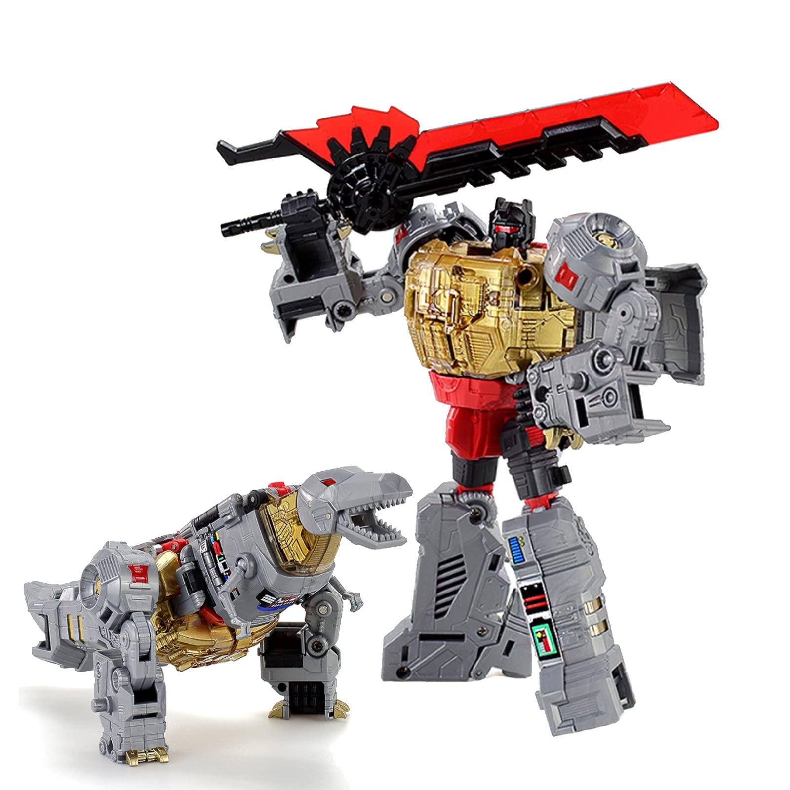 LQIPPOE Dinobot/Dinosaur Faction,Transformer Toys Grimlock, Tyrannosaurus,Animation Series Action Figure KO Version Robots of Dinosaur Models.