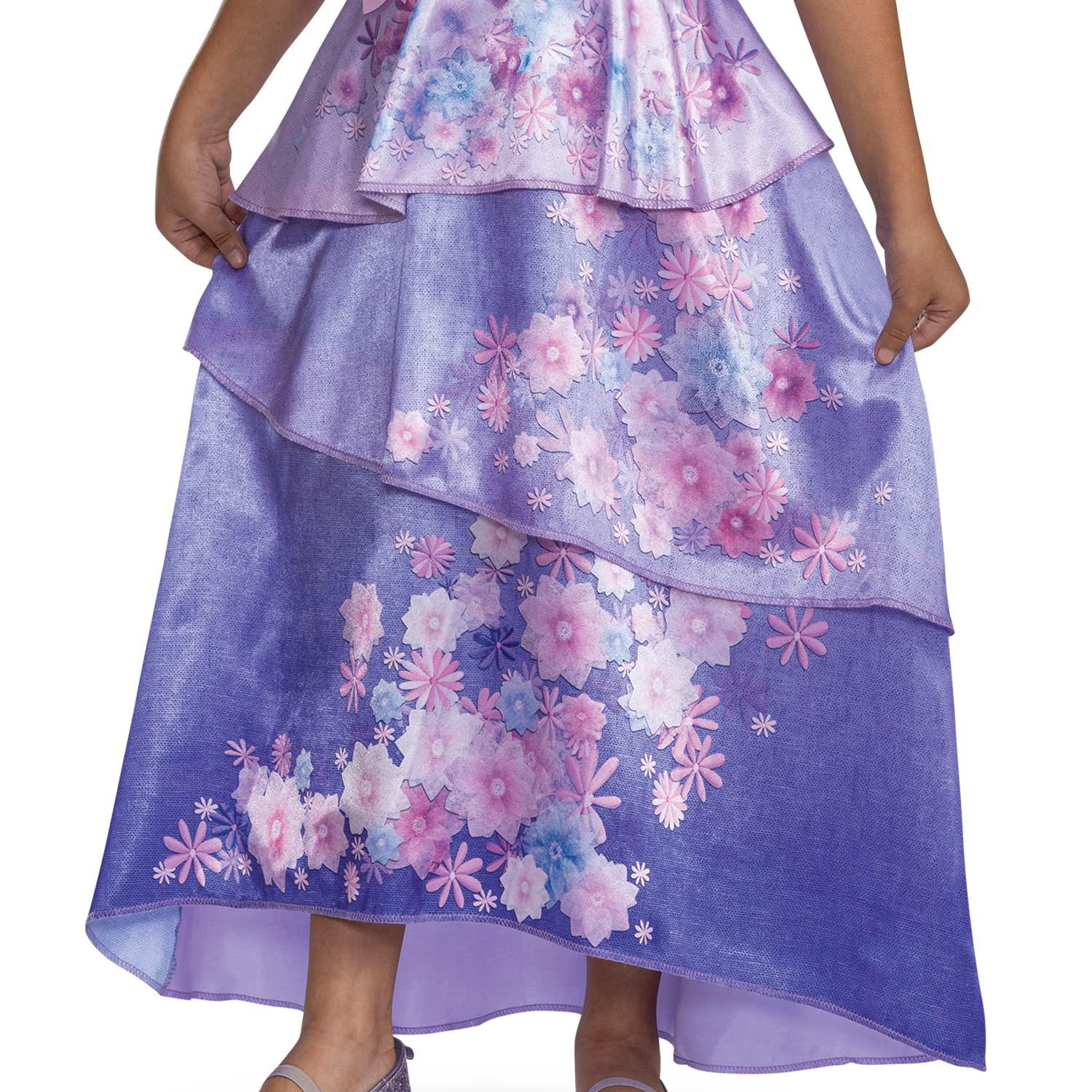 Disguise Disguise Isabella Encanto Costume, Official Disney Isabella Encanto Halloween Costume Dress for Girls, Kids Size (4-6x), Isabela