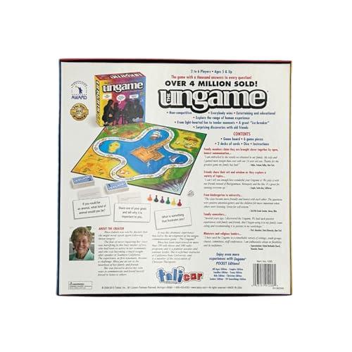 TaliCor The Ungame - Non-competitive Communication Game Encourages Emotional Connection, Communication, and Listening For Families, Couples, and Groups Great for Therapists, Teachers, and Counselors