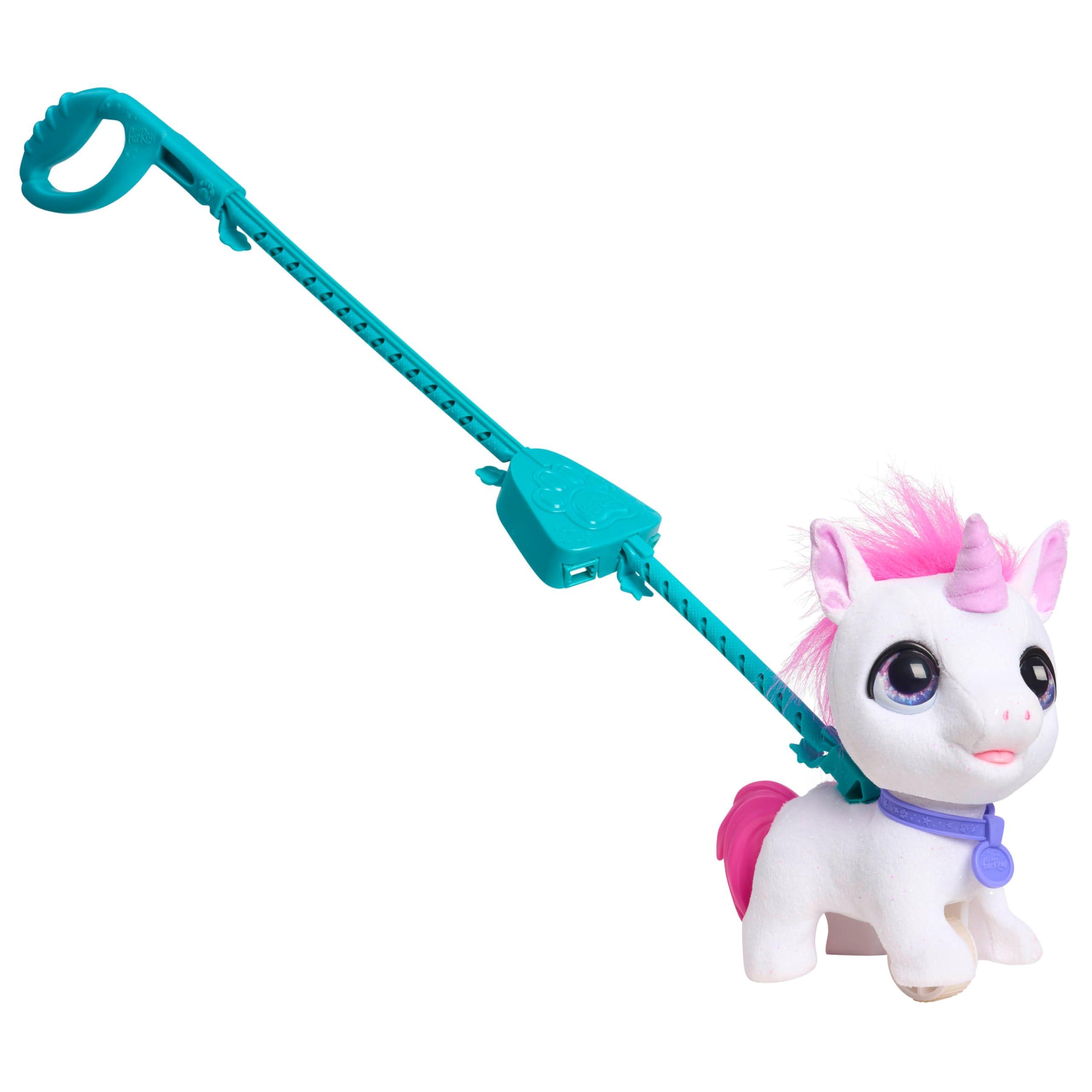 Just Play Just Play furReal Walk-a-Lots Unicorn Interactive Toy, Kids Toys for Ages 2 Up