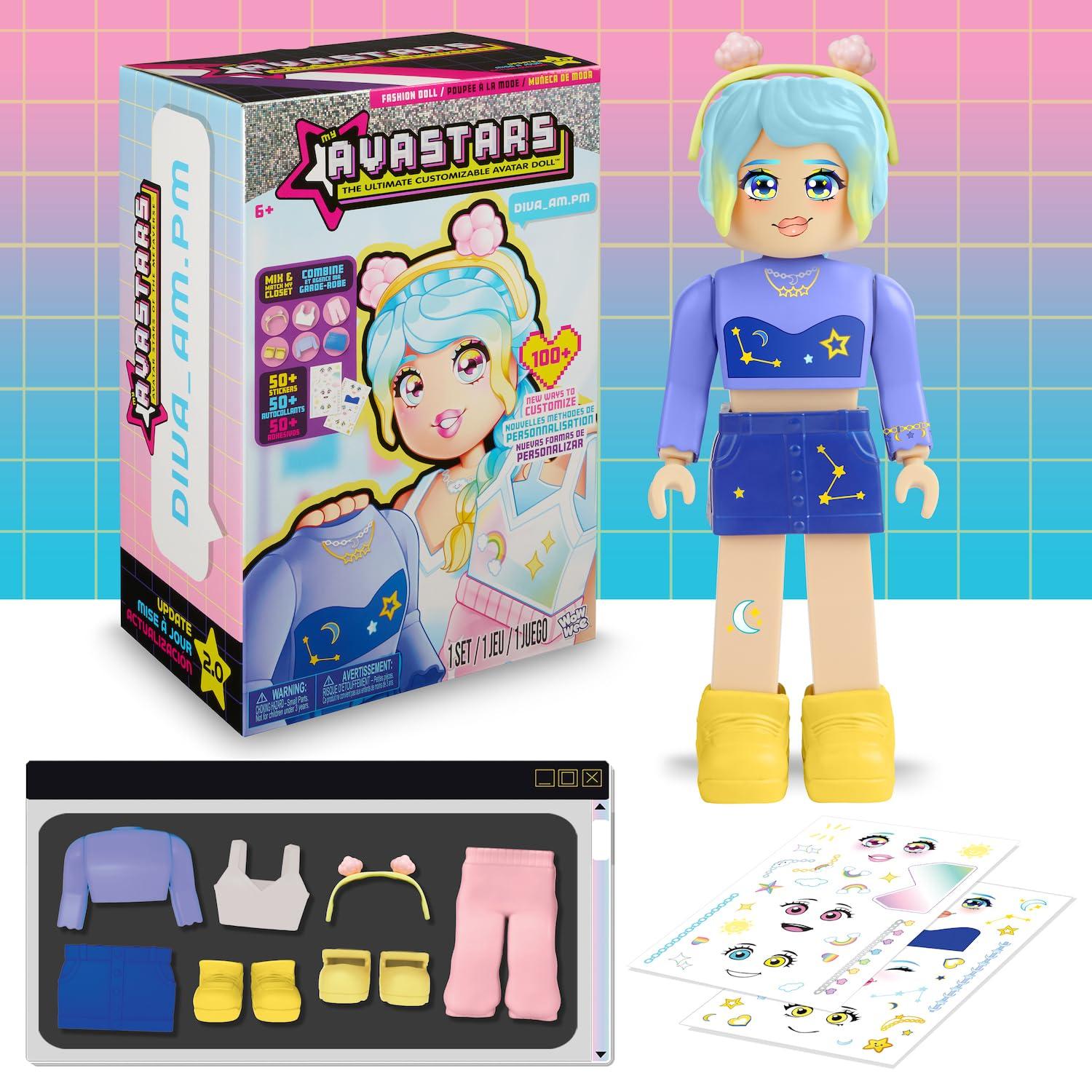 My Avastars My Avastars Fashion Doll - Diva_AM.PM with 2 Outfits and 100+ Ways to Customize