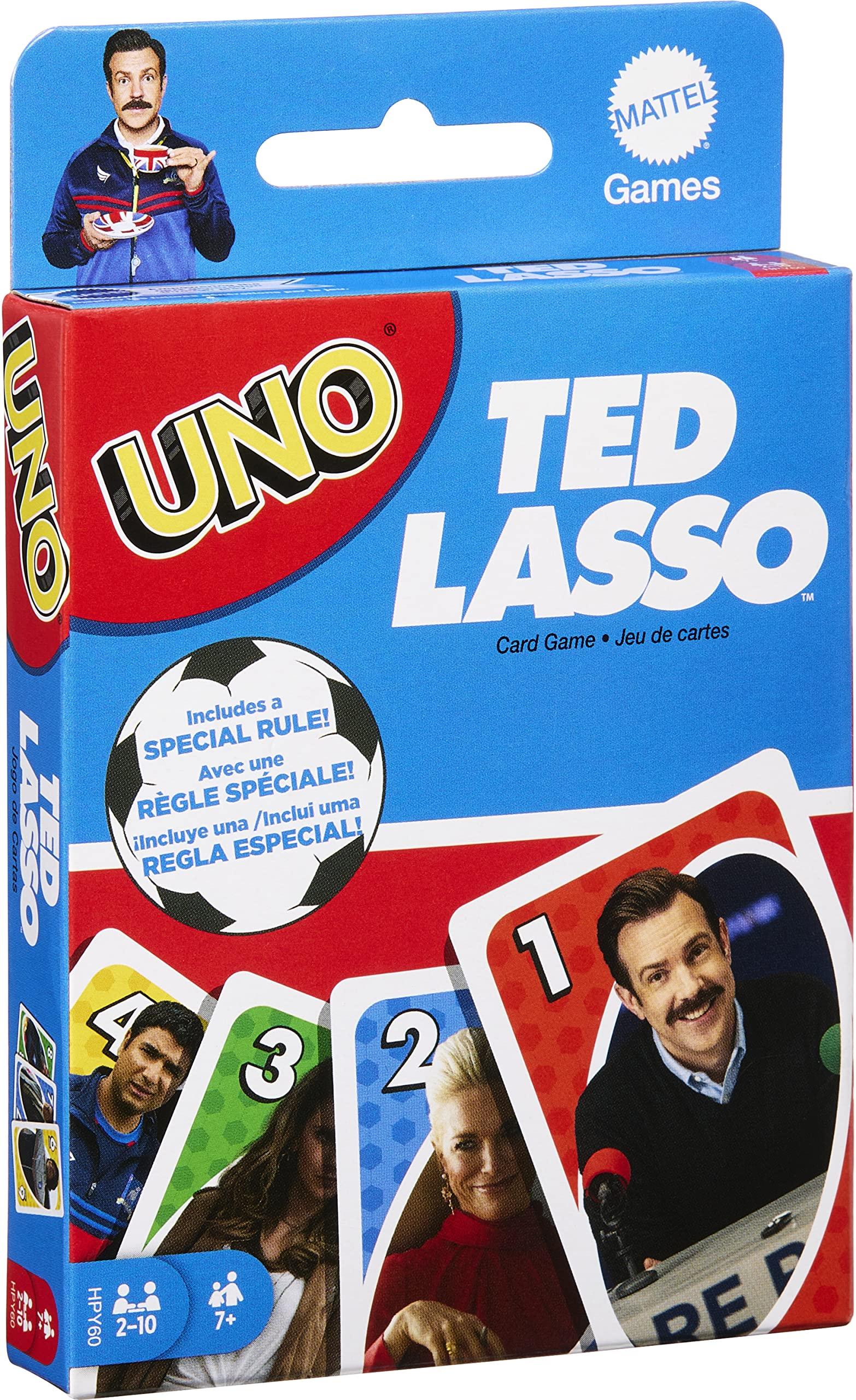 Mattel Games Mattel Games UNO Ted Lasso Card Game for Teens & Adults Inspired by the Popular Series for Game Night, Travel & Camping