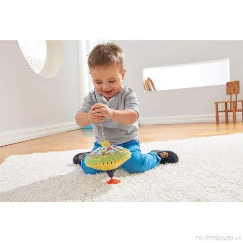 Bolz Bolz Classic Playbox Music Spinning Tin Top Toy from KsmToys The Funny Buzzing Hum Gets Louder As The Top Spins Faster, Ages 18 m+