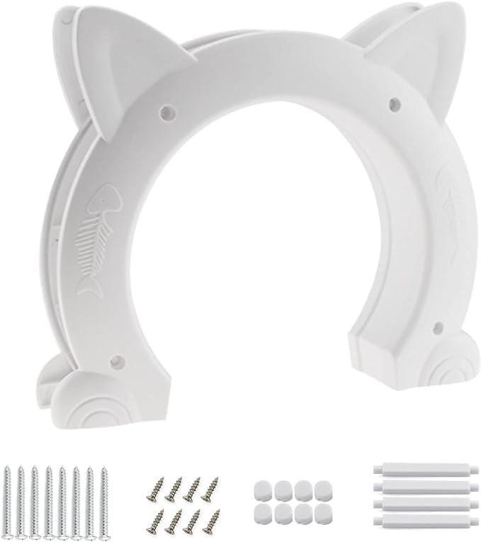 ToysCentral Basics 4-Way Locking Pet Door for Cats and Small Dogs Black