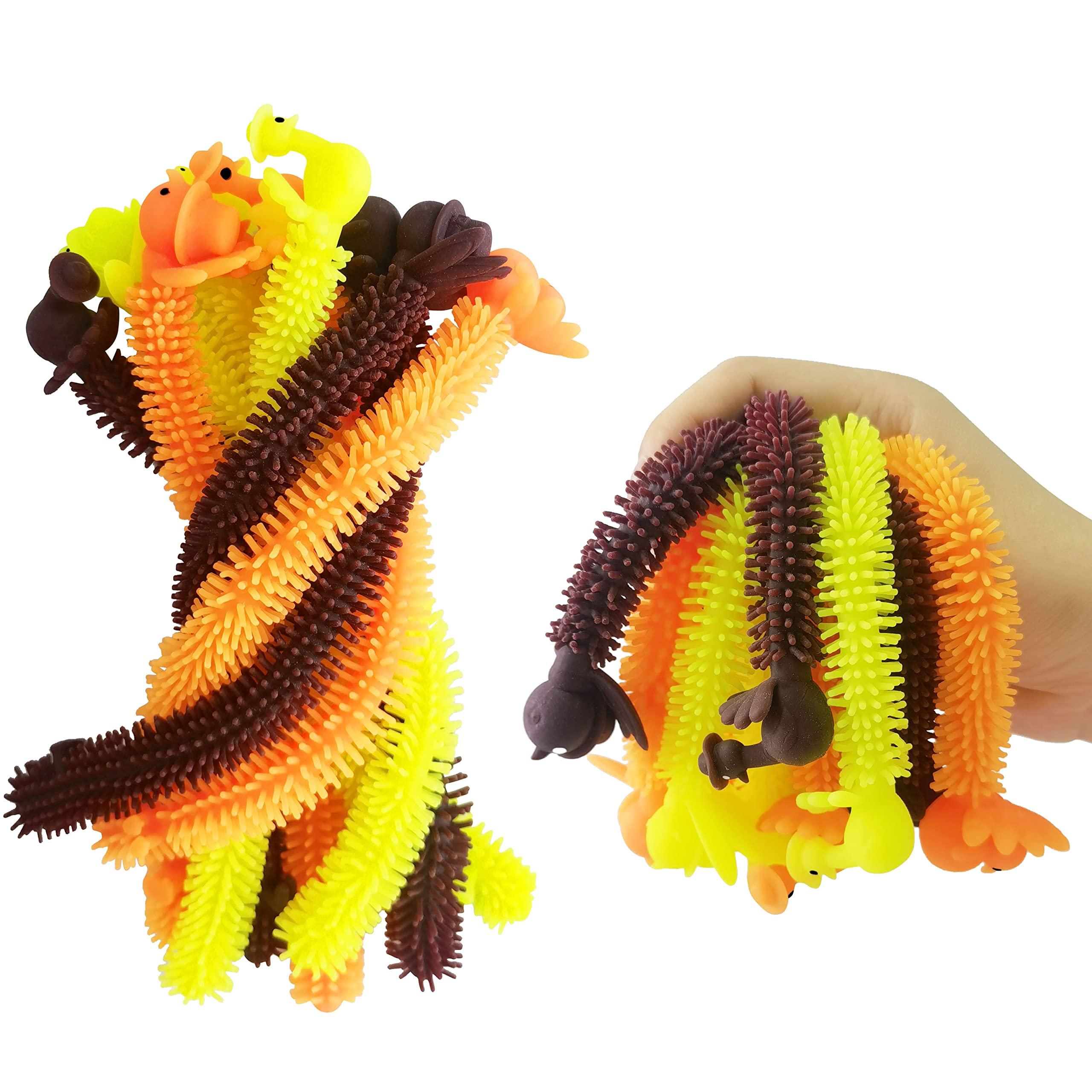 Cherislpy Cherislpy 24 Pack Fall Decor Sensory Toys Turkey Stretchy Strings for Kids Students Stress Relief and Anti-Anxiety Toys Assortment Thanksgiving Party Favors (Thanksgiving)