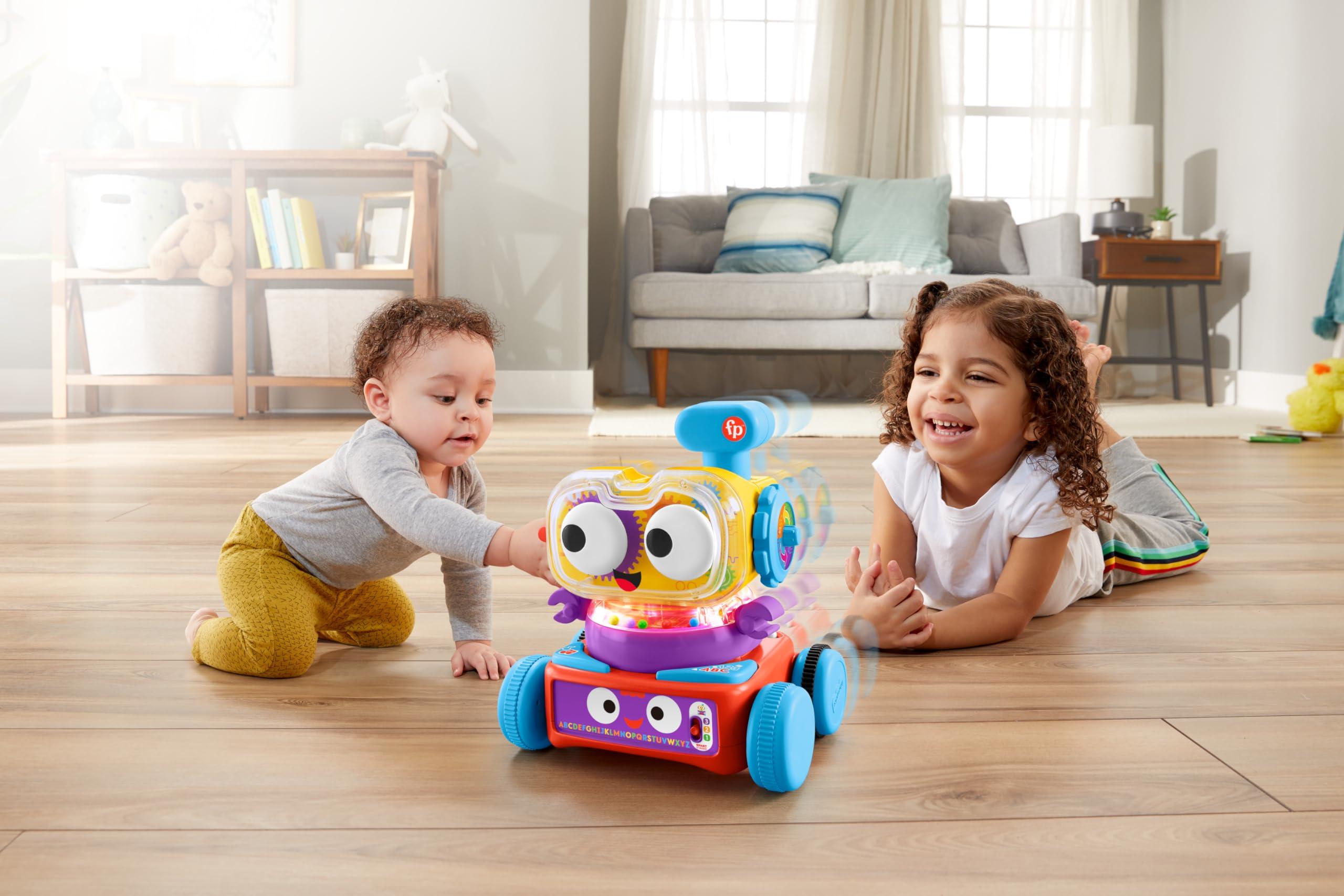 Fisher-Price Fisher-Price 4-in-1 Ultimate Learning Bot, Electronic Activity Toy with Lights, Music and Educational Content for Infants and Kids 6 Months and up, HBB04