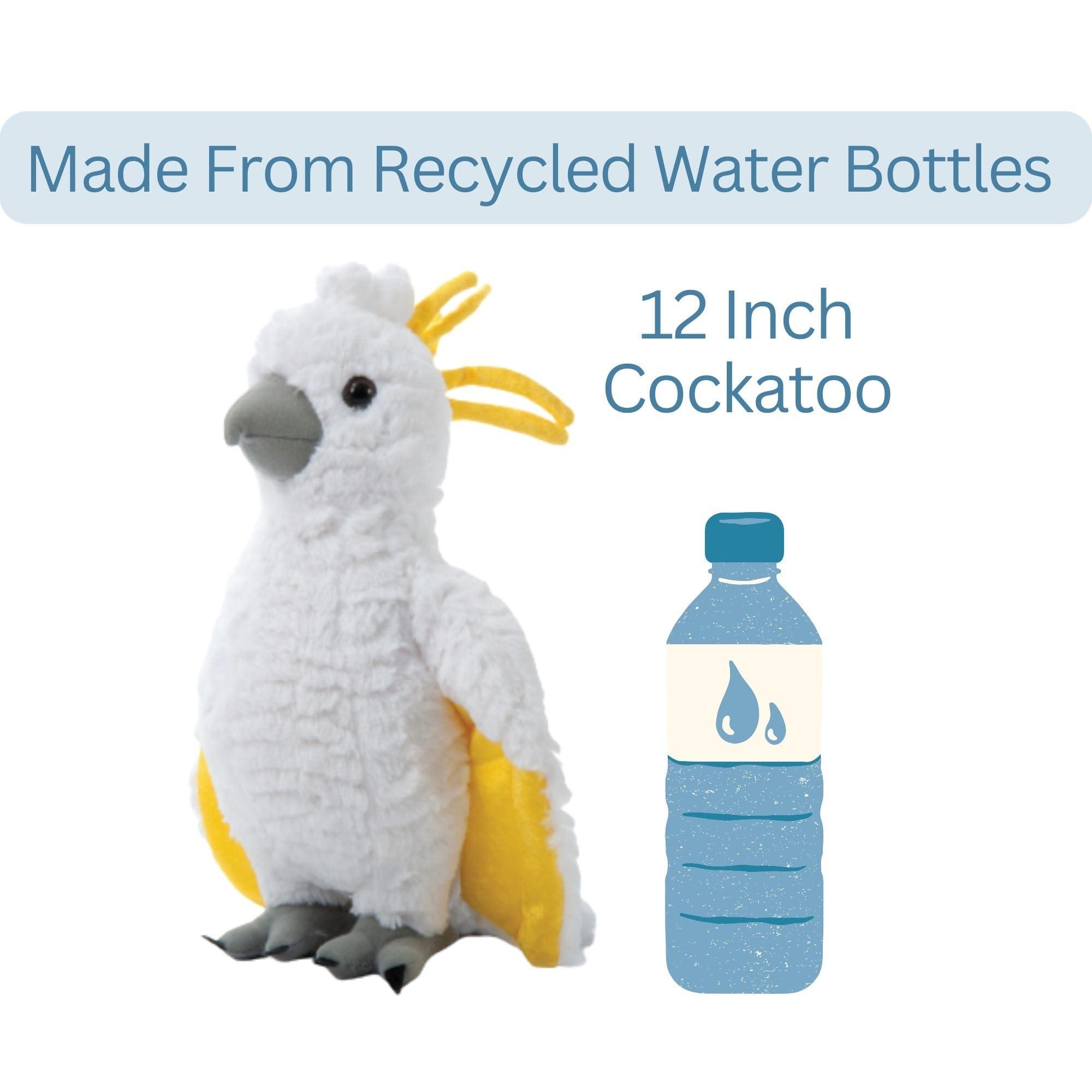 The Petting Zoo The Petting Zoo Cockatoo Stuffed Animal, Gifts for Kids, Wild Onez Zoo Animals, Cockatoo Plush Toy 12 inches