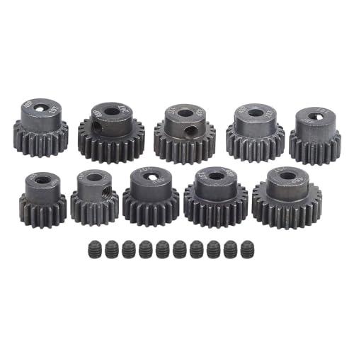 B Baosity B Baosity 10x Pinion Motor Gear Set Upgrade Metal Easy to Install Hardened 16T-25T Spare Parts for 1:10 RC Car Vehicle