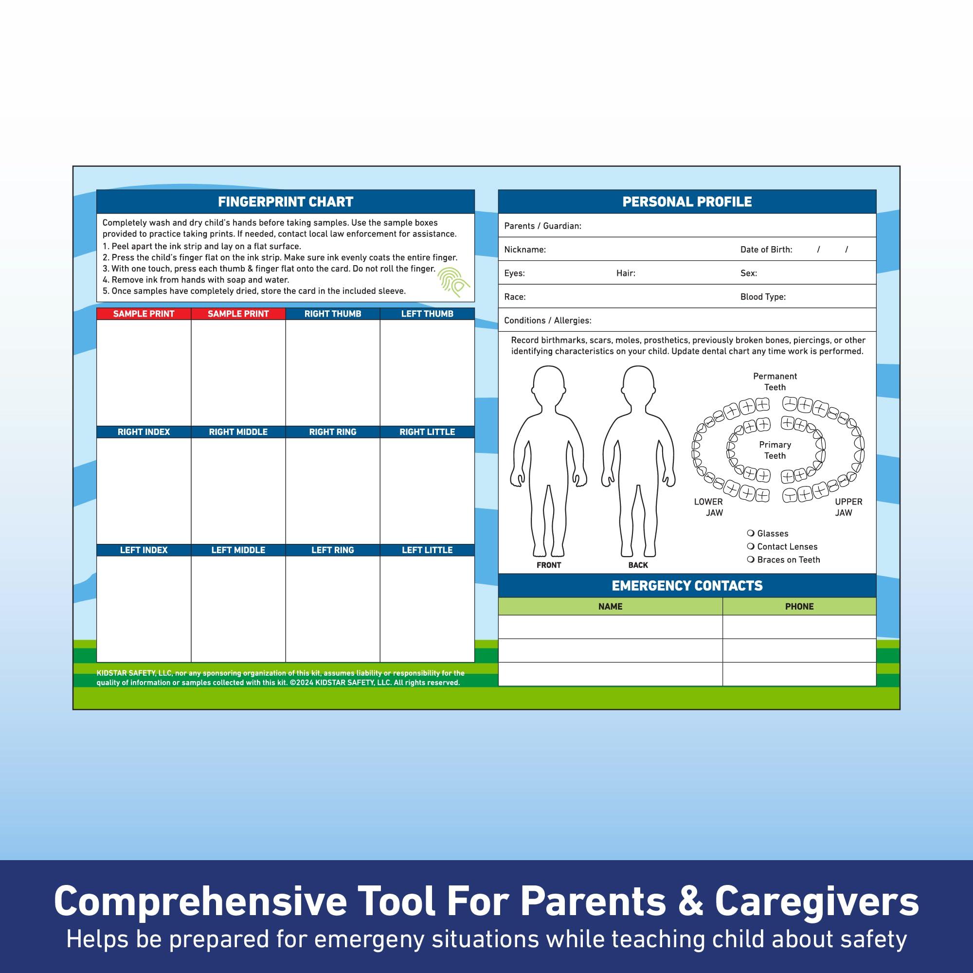 KidStar Safety KidStar Safety Who-I-Am Child ID Kits with Fingerprint & DNA Samples (5 Pack)