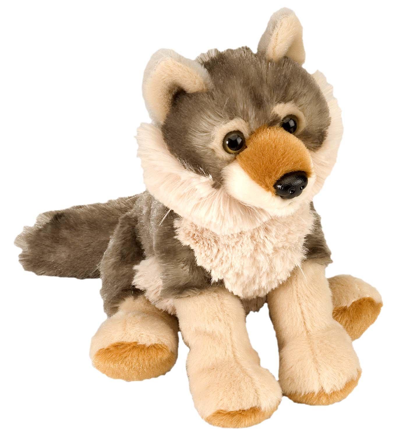 WILD REPUBLIC Wild Republic Wolf Plush, Stuffed Animal, Plush Toy, Gifts for Kids, Cuddlekins, 8 Inches