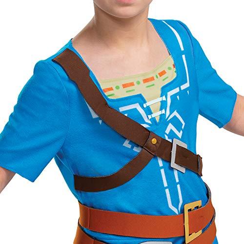 Disguise Link Costume for Kids, Official Zelda Breath of The Wild Costume, Classic Child Size Large (10-12) Multicolored