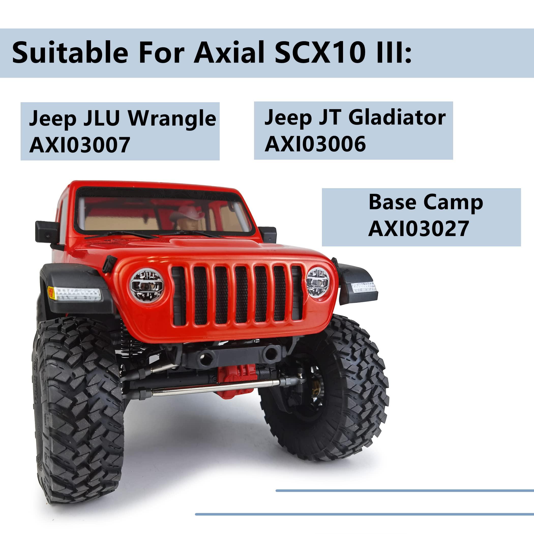 MORLORDY MORLORDY RC Portal Drive Stub Axle 13mm Extension Brass Hex Adaptor Set for 1/10 Scale RC Crawler Car SCX10 III AXI03007 JLU AXI030068 Gladiator AXI03027 Base Camp Upgrades