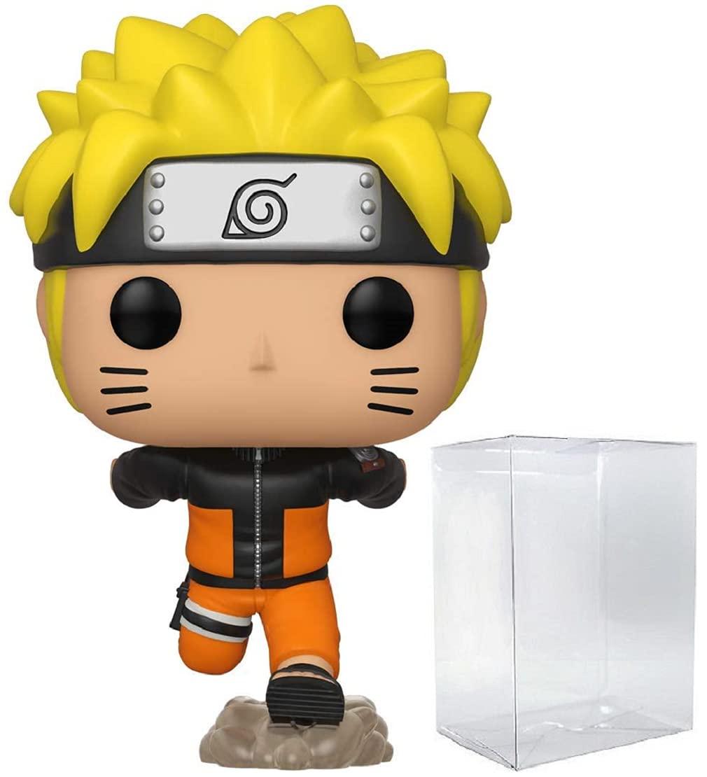 POP POP Naruto Shippuden - Naruto Uzumaki (Running) Funko Vinyl Figure (Bundled with Compatible Box Protector Case), Multicolor, 3.75