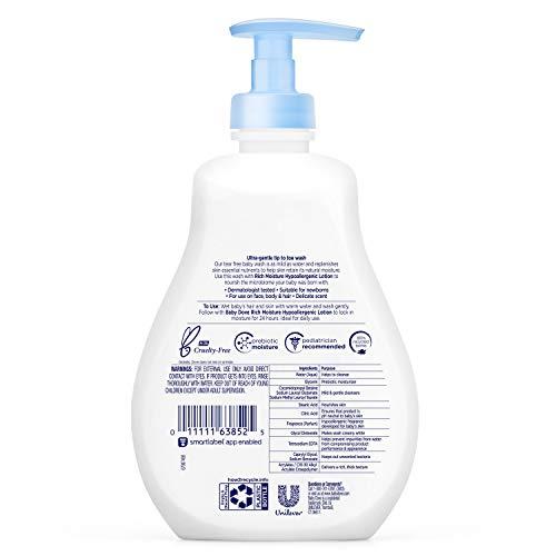 Baby Dove Baby Dove Tip to Toe Baby Wash and Shampoo For Baby's Delicate Skin Rich Moisture, Tear-Free and Hypoallergenic 13 oz