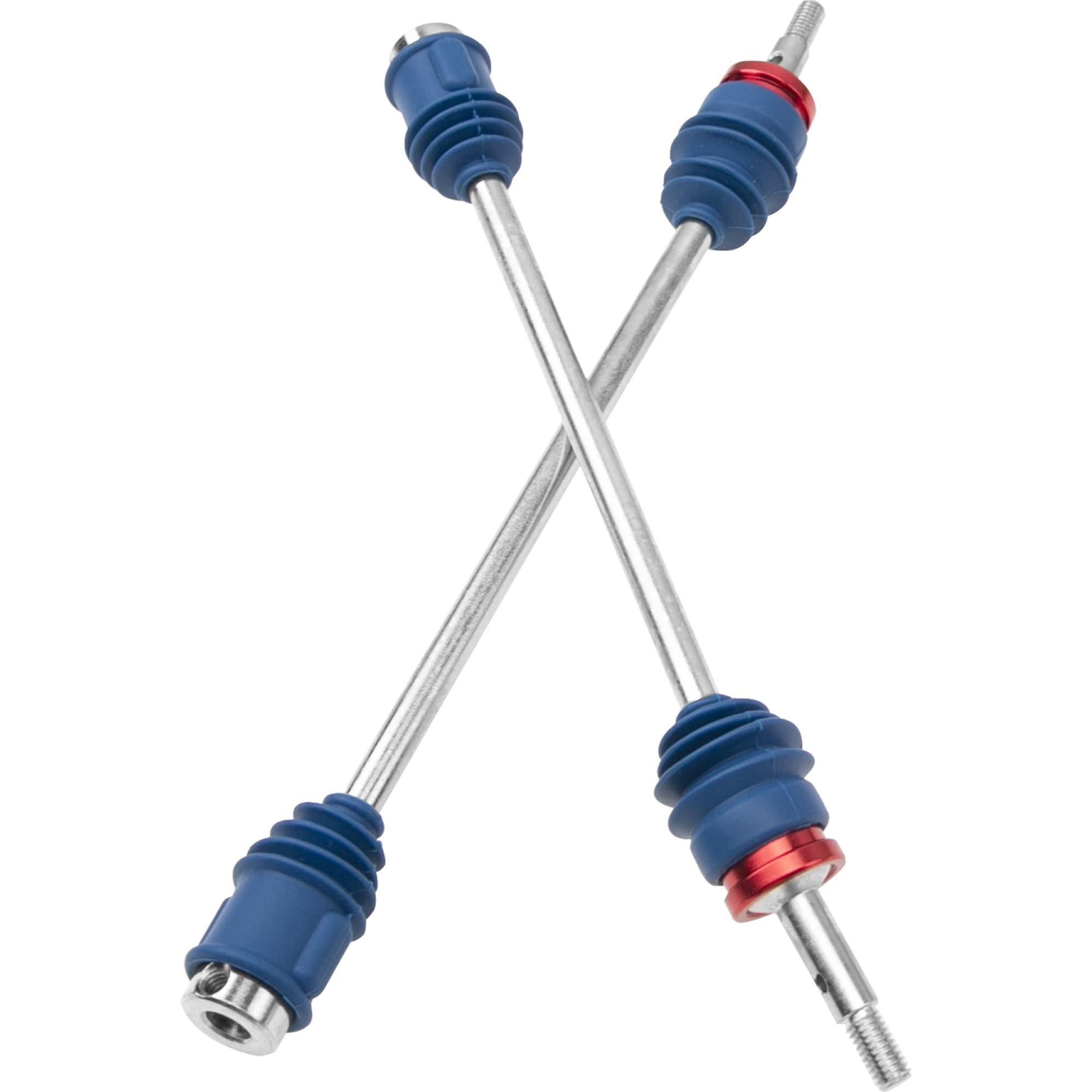 Share Goo Steel Drive Shaft CVD Dogbone Driveshafts 5451R & Aluminum Wheel Hubs 17mm Hex Nuts Threadlock