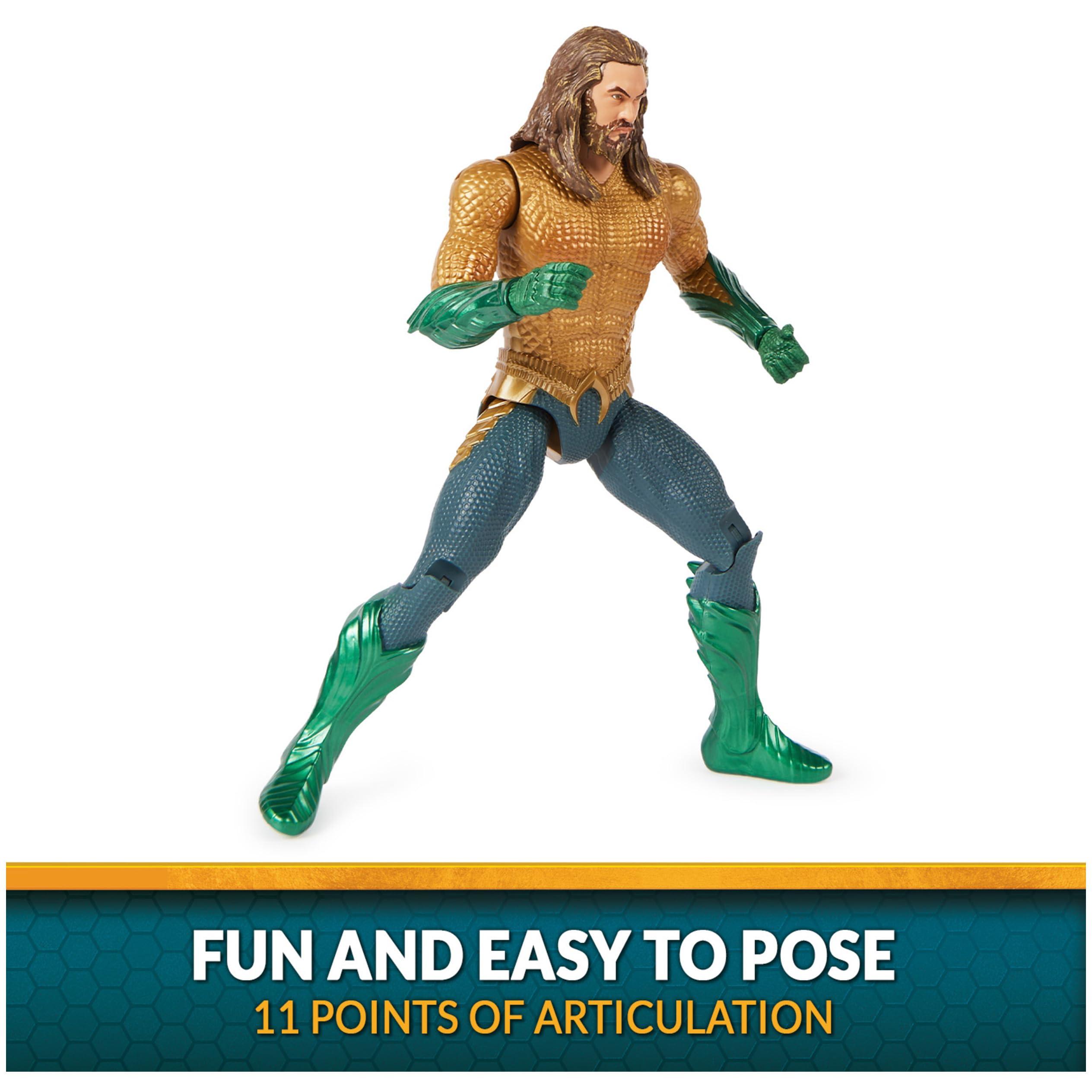 Aquaman DC Comics, Aquaman Action Figure, 12-inch, Detailed Sculpt and Movie Styling, Easy to Pose, Collectible Superhero Kids Toys for Boys & Girls