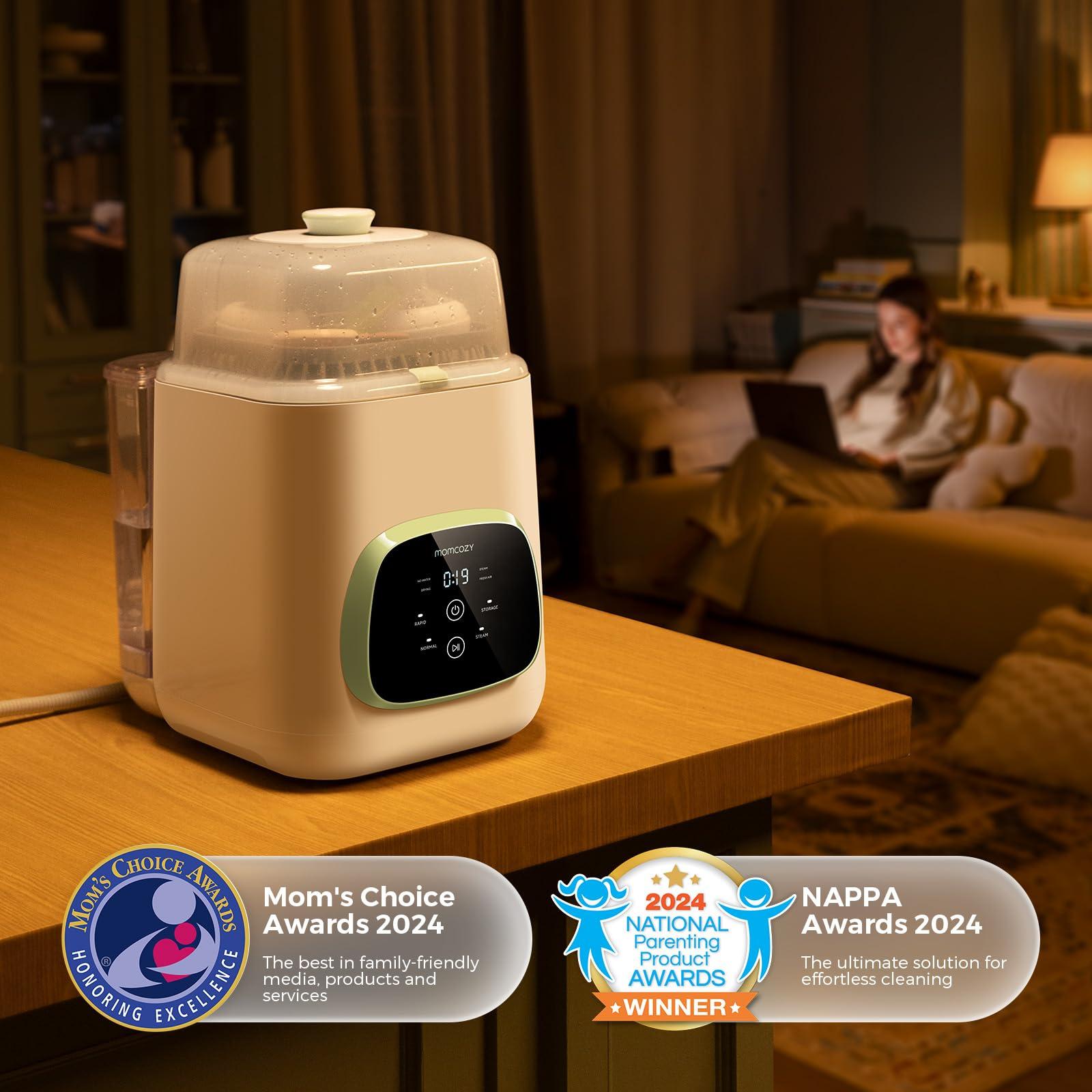 Momcozy Momcozy KleanPal Pro Baby Bottle Washer, Sterilizer & Dryer - All-in-One Cleaning Machine for Bottles, Pump Parts & Baby Essentials - Time-Saving & Effortless Care